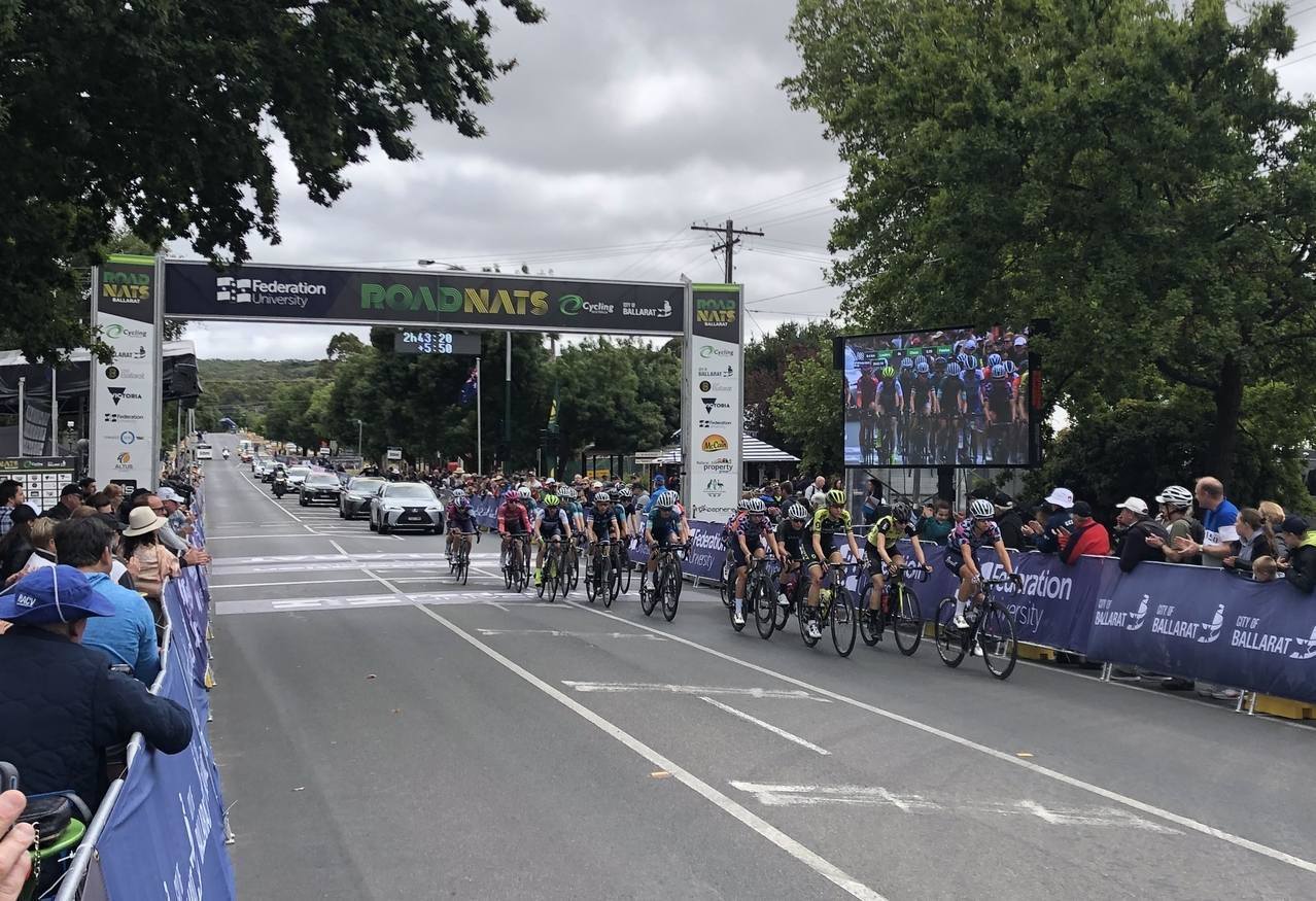 Large format outdoor LED Screen for events live stream for Cycling Australia by Running Boards