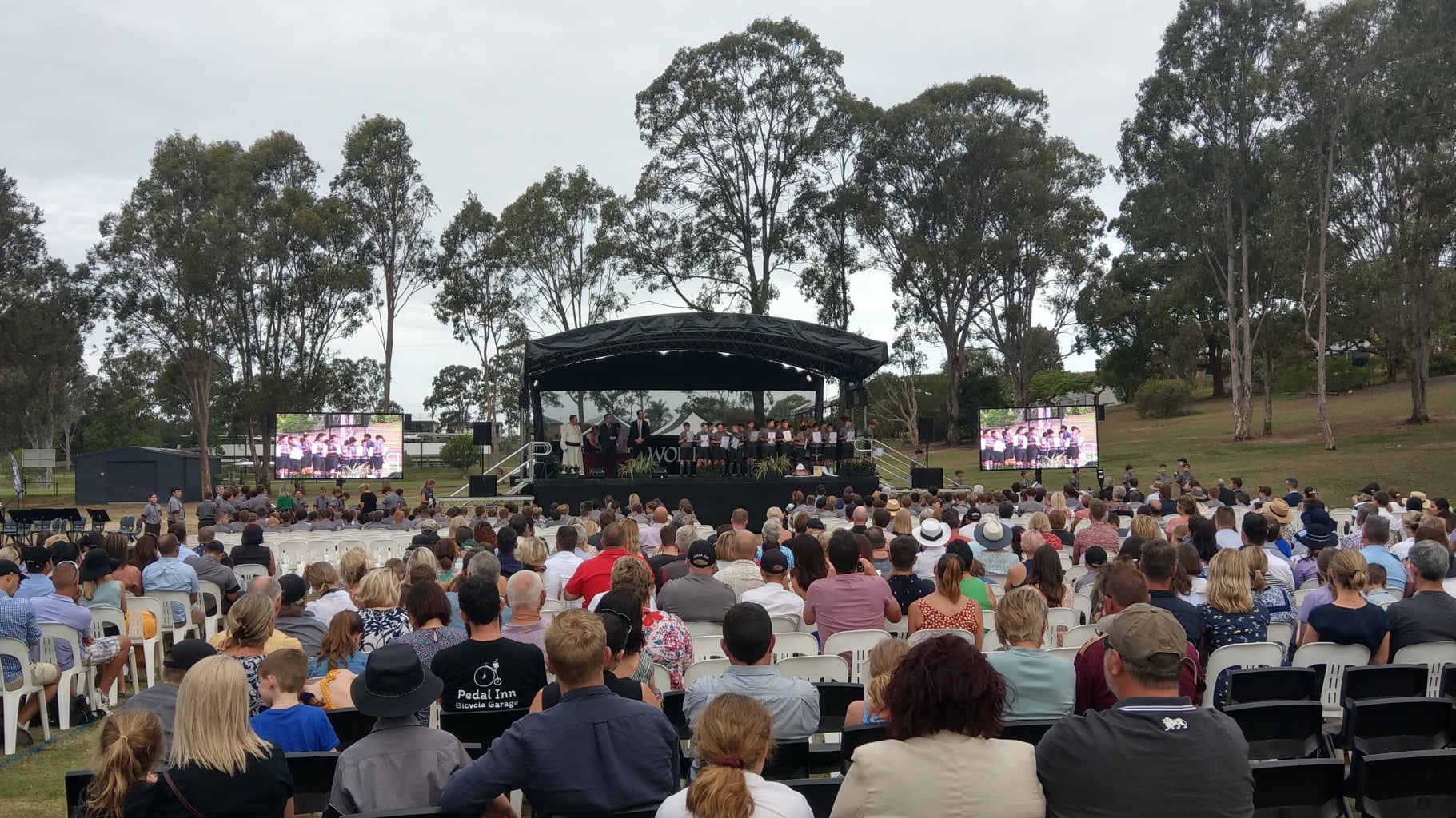 Large format outdoor LED Screens for events by Running Boards