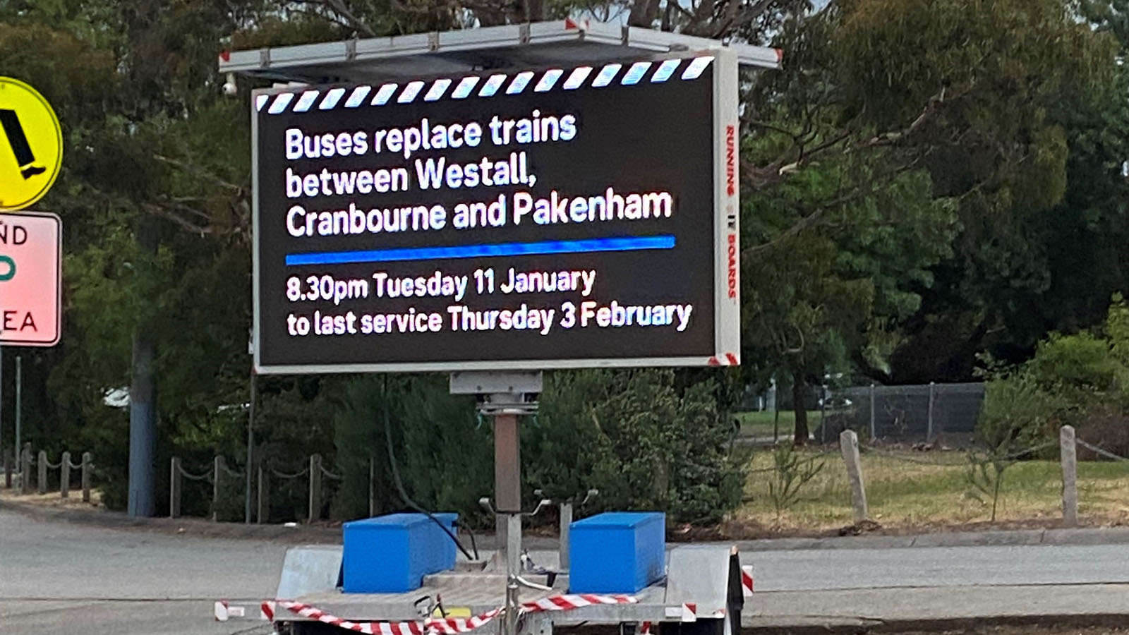 Solar Ad Trailer for Victorian Government Railway Projects by Running Boards, Melbourne