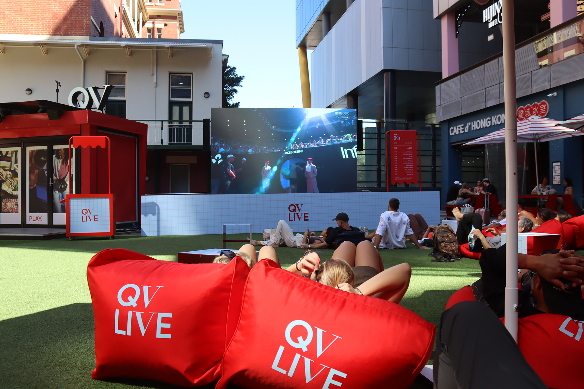 Large format outdoor LED screens for live sport events by Running Boards, Melbourne
